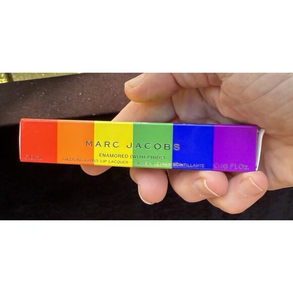 Marc Jacobs Enamored With PRIDE Gloss Lip Lacquer Shade 372 Electric Lites NEW - Picture 6 of 11